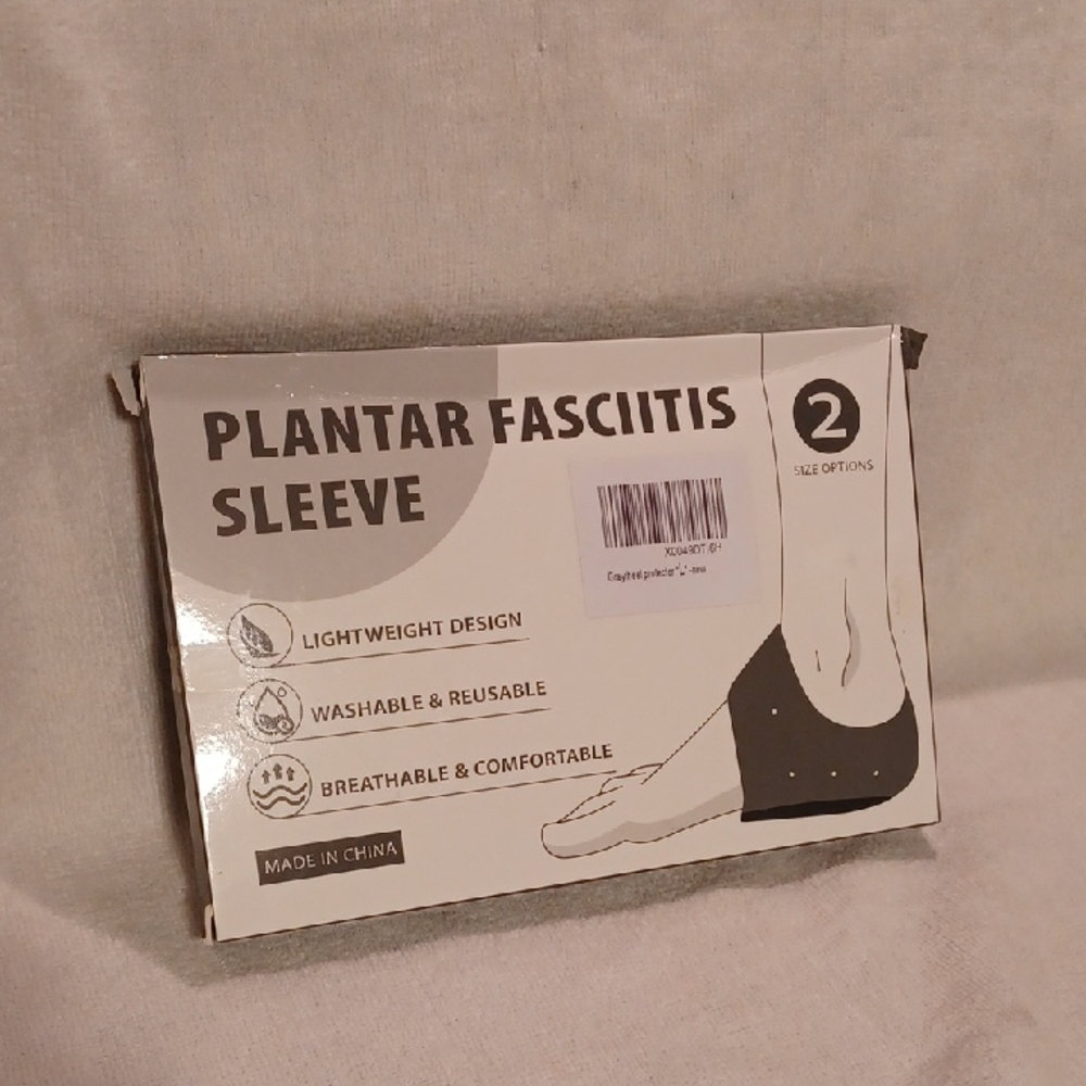Men's Black Compression Sleeve for Foot Support Heel Protector